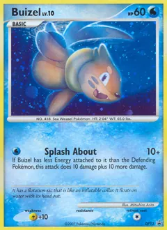DP Black Star Promos Buizel Pokémon card
